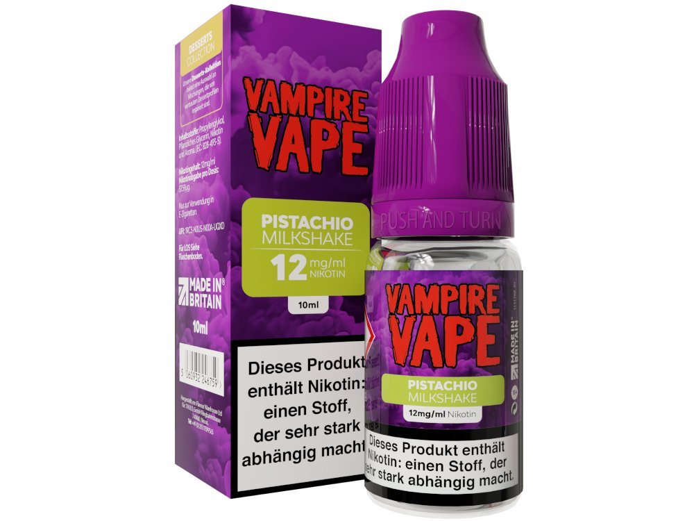 Vampire Vape - Dessert Collection - E - Zigaretten Liquid - Pistachio Milkshake - VAMPIRE VAPE