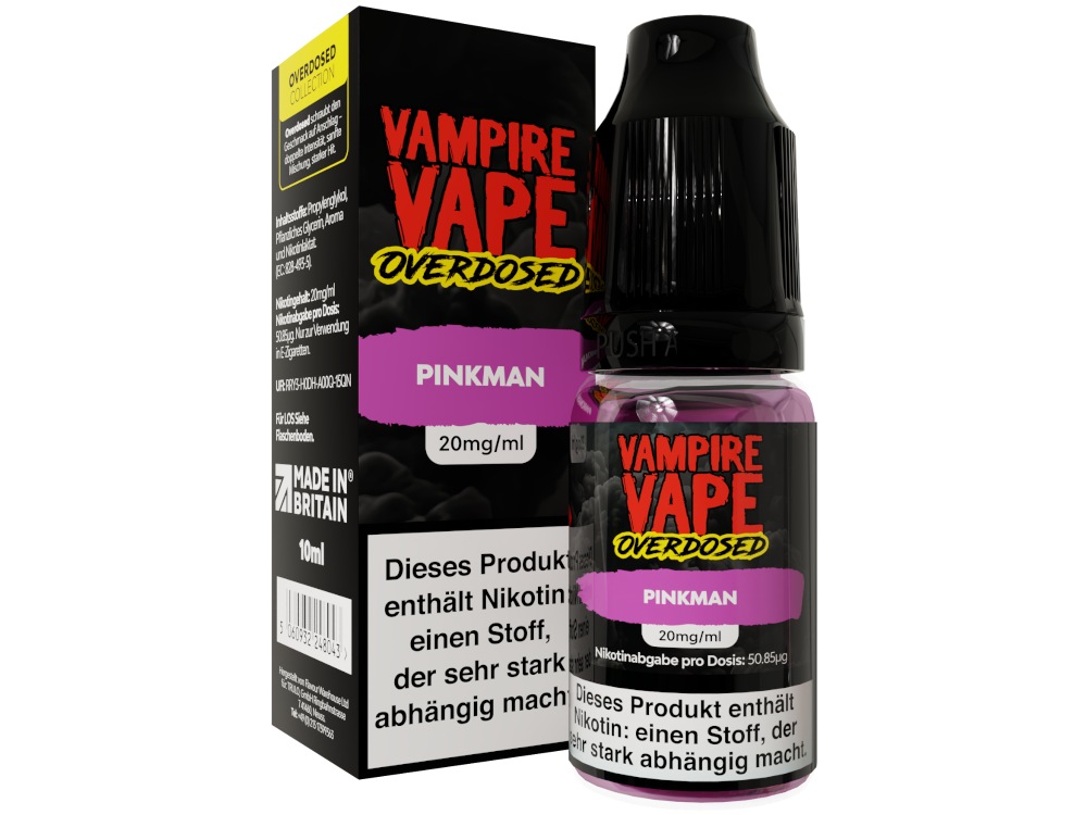 Vampire Vape - Overdosed - Nikotinsalz Liquid - Pinkman