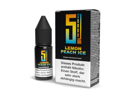 5EL - Lemon Peach Ice - Nikotinsalz Liquid