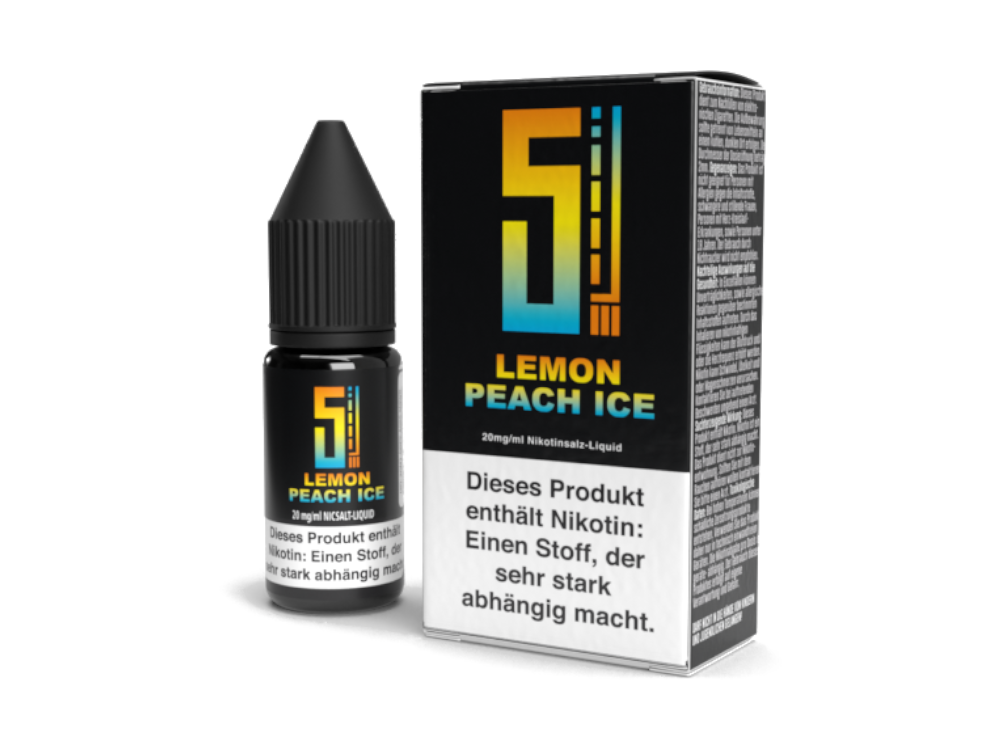 5EL - Lemon Peach Ice - Nikotinsalz Liquid