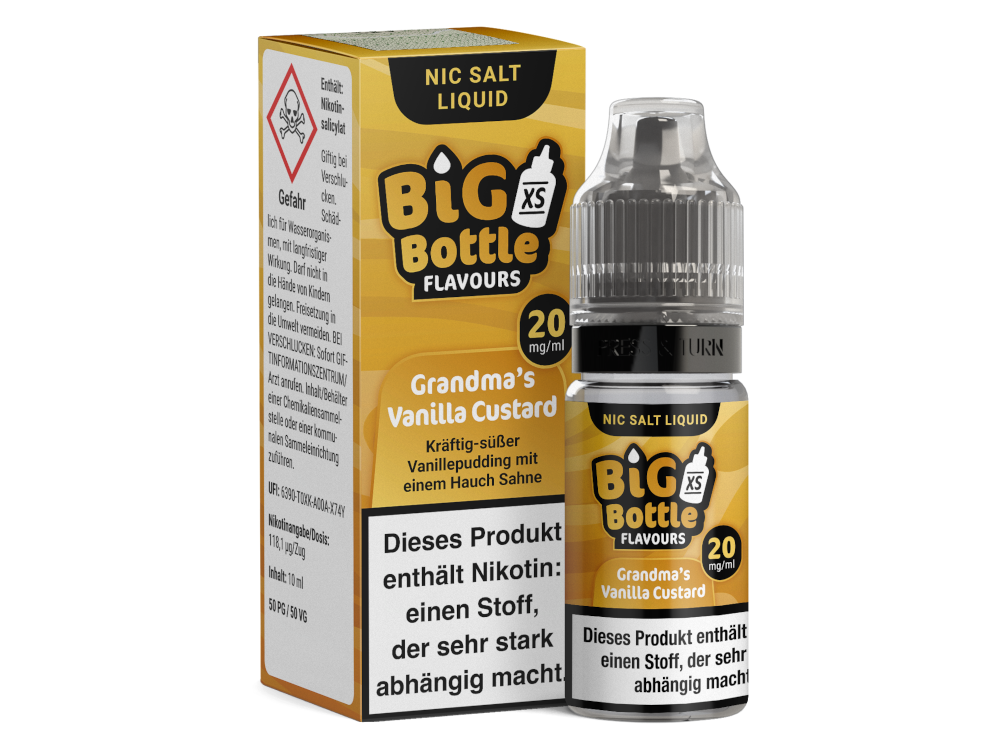 Big Bottle - Grandma's Vanilla Custard - Nikotinsalz Liquid