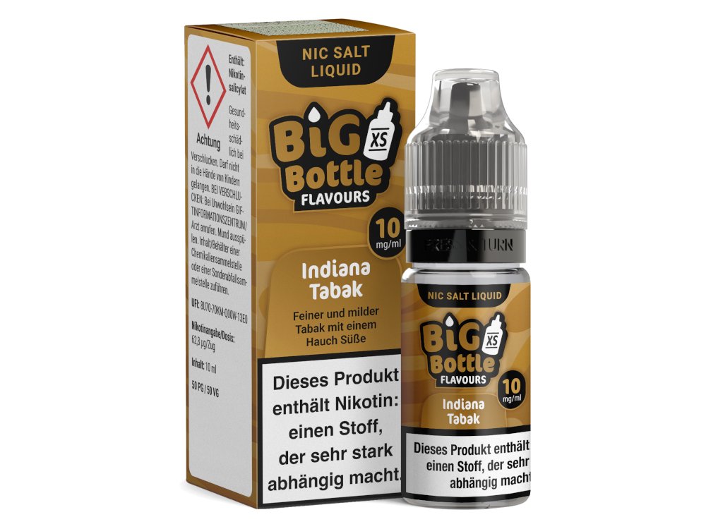Big Bottle - Indiana Tabak - Nikotinsalz Liquid - BIG BOTTLE