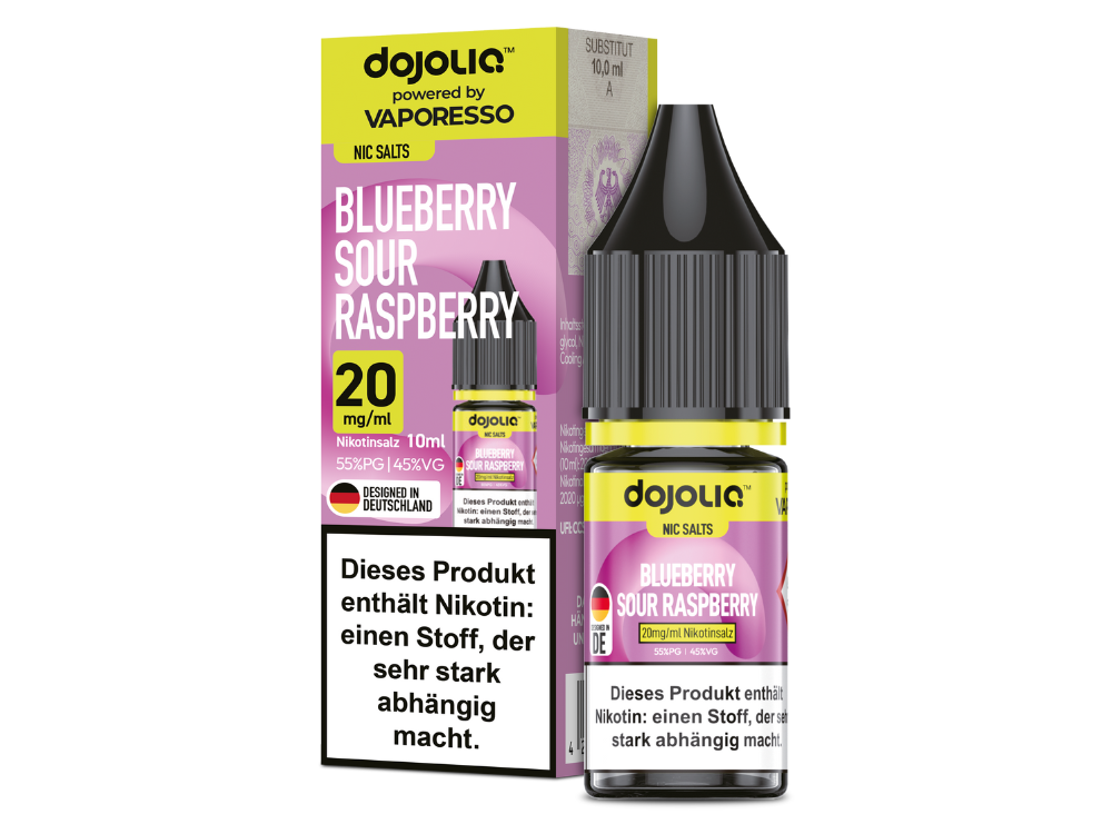 Vaporesso - Dojoliq - Nikotinsalz Liquid  - Blueberry Sour Raspberry