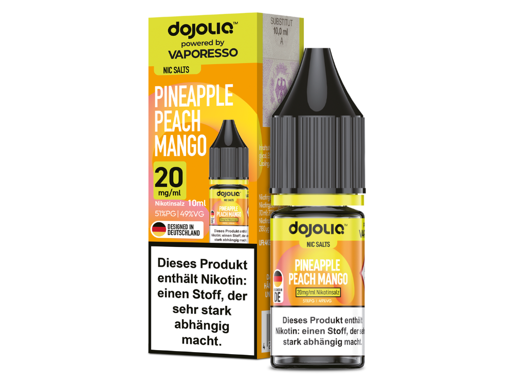Vaporesso - Dojoliq - Nikotinsalz Liquid  - Pineapple Peach Mango