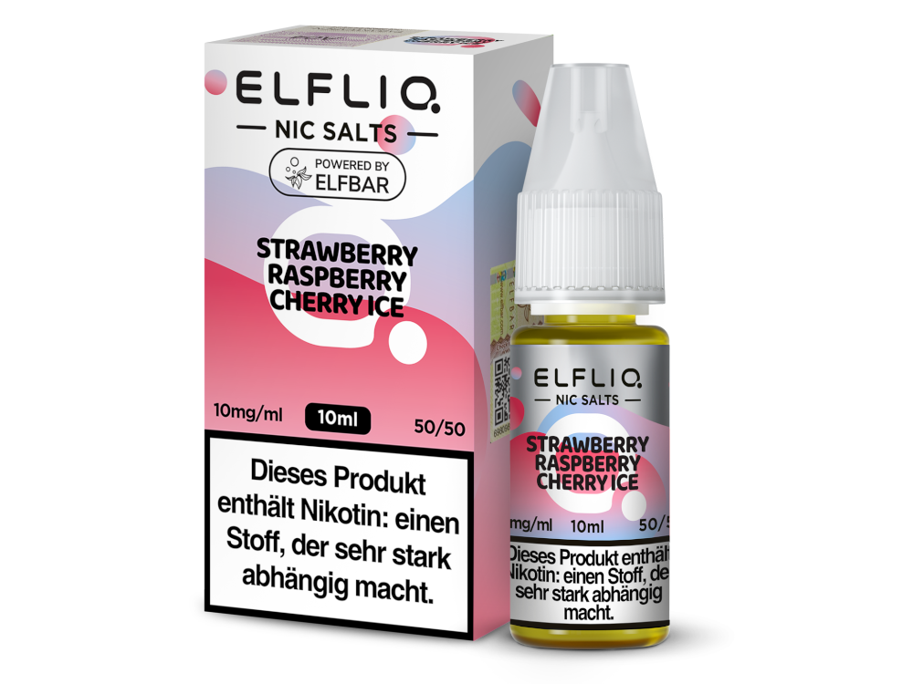 ELFLIQ - Strawberry Raspberry Cherry Ice - Nikotinsalz Liquid