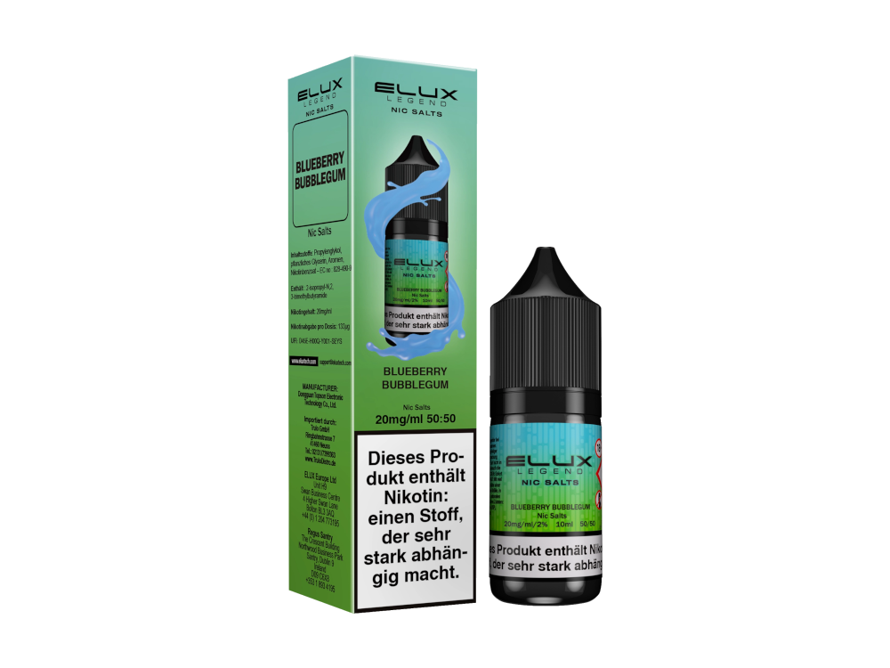 Elux - Nikotinsalz Liquid  - Blueberry Bubblegum