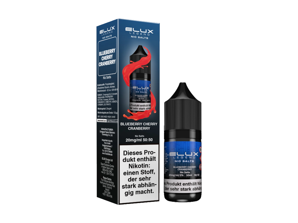 Elux - Nikotinsalz Liquid  - Blueberry Cherry Cranberry