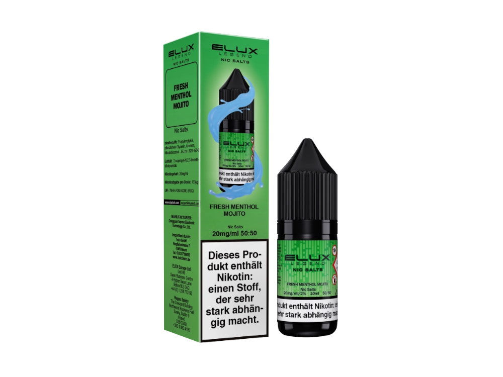 Elux - Nikotinsalz Liquid  - Fresh Menthol Mojito