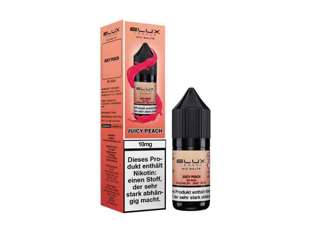 Elux - Nikotinsalz Liquid  - Juicy Peach