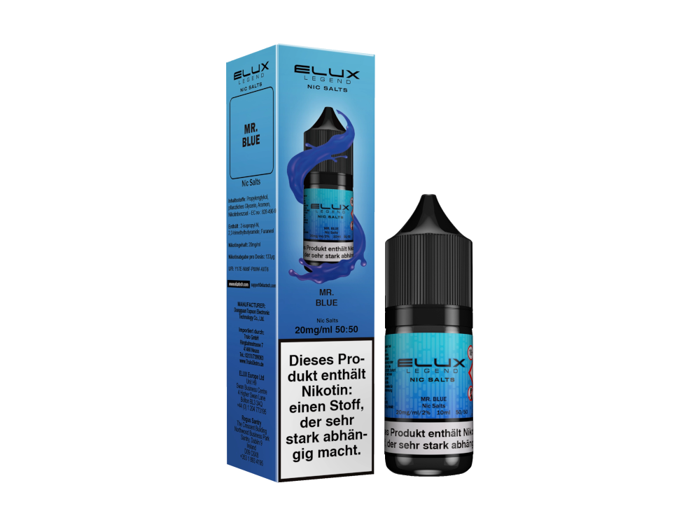 Elux - Nikotinsalz Liquid  - Mr Blue