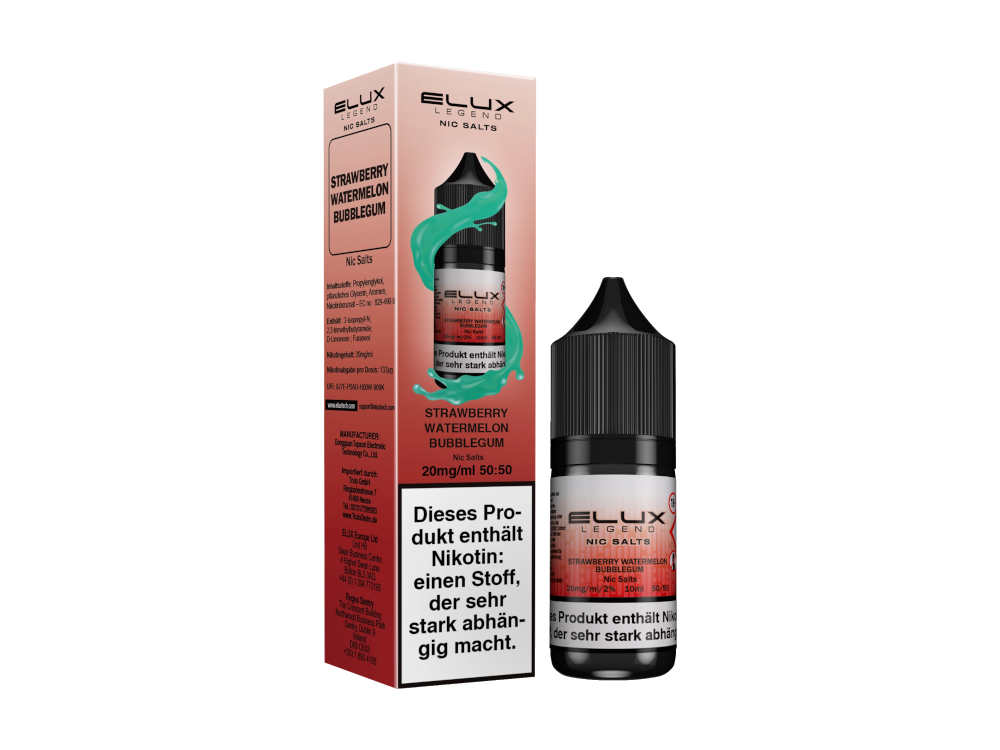 Elux - Nikotinsalz Liquid  - Strawberry Watermelon Bubblegum