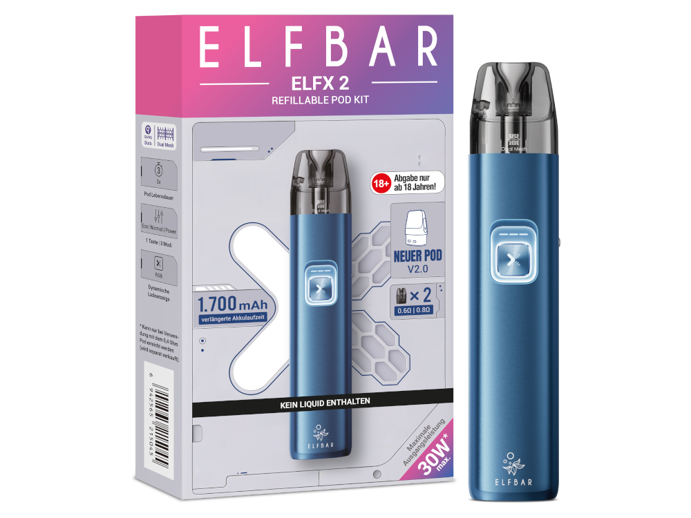 Elfbar - Elfx 2 E-Zigaretten Set