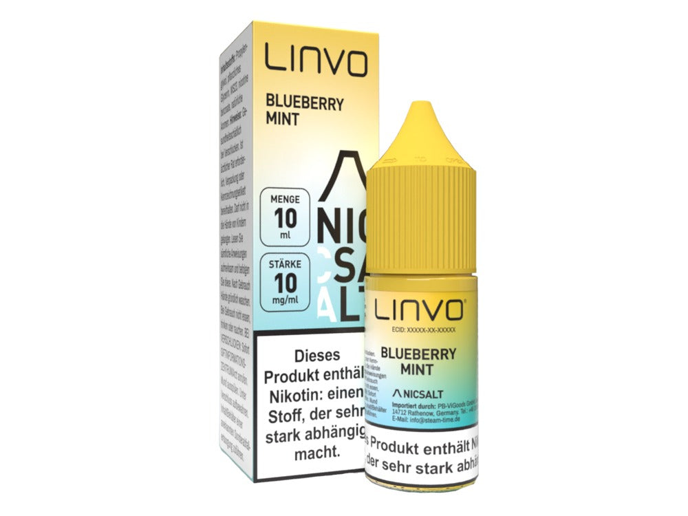 Linvo - Nikotinsalz Liquid - Blueberry Mint