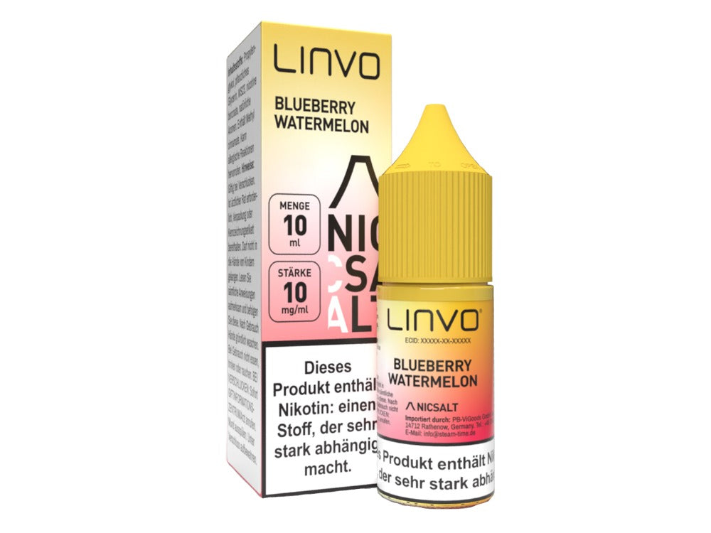 Linvo - Nikotinsalz Liquid - Blueberry Watermelon