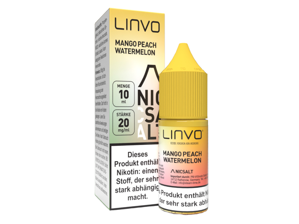 Linvo - Nikotinsalz Liquid - Mango Peach Watermelon