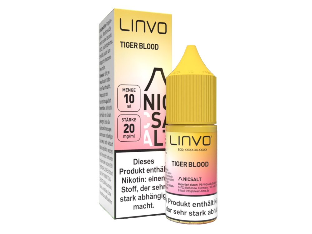 Linvo - Nikotinsalz Liquid - Tiger Blood
