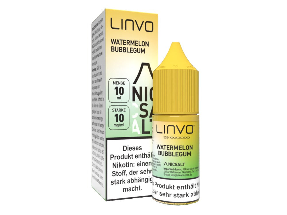 Linvo - Nikotinsalz Liquid - Watermelon Bubblegum