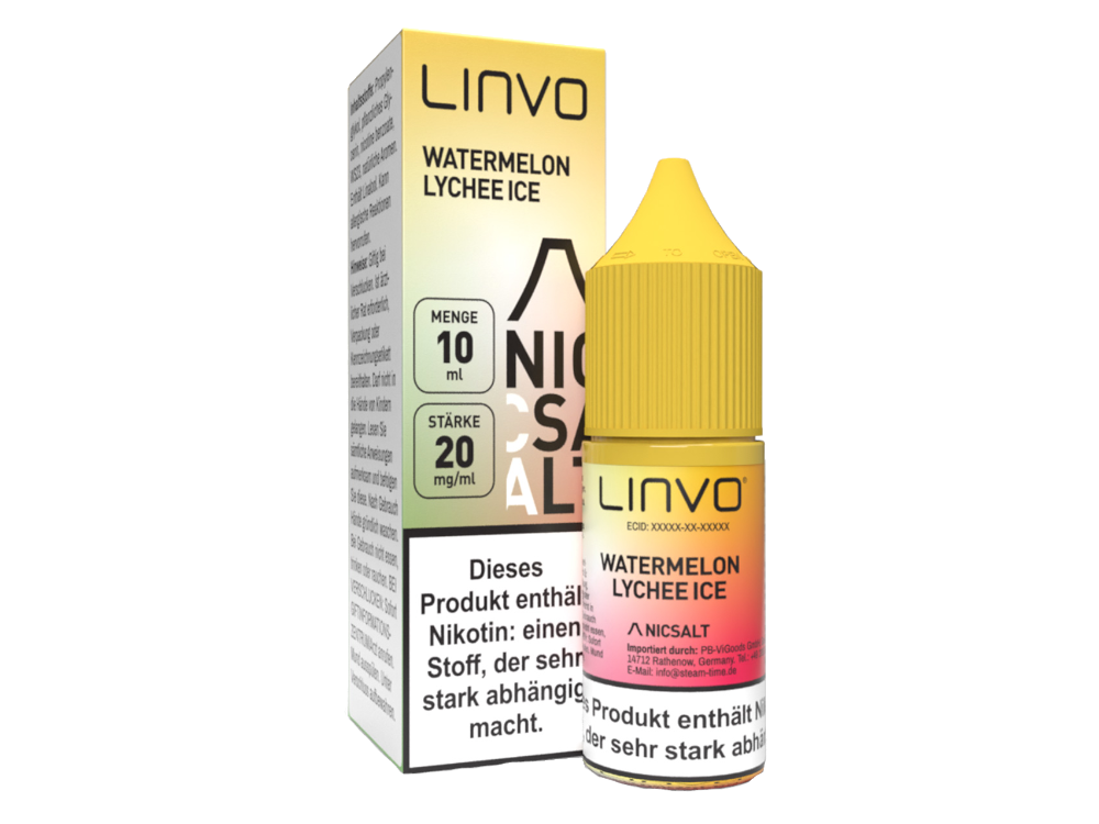 Linvo - Nikotinsalz Liquid - Watermelon Lychee Ice