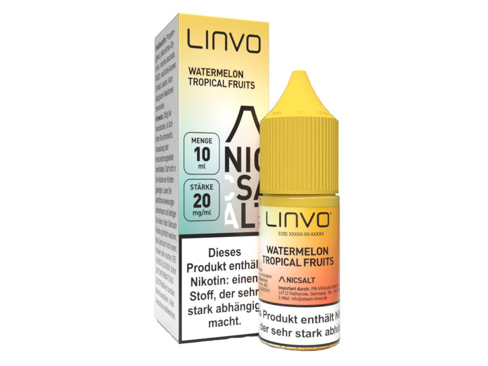 Linvo - Nikotinsalz Liquid - Watermelon Tropical Fruits