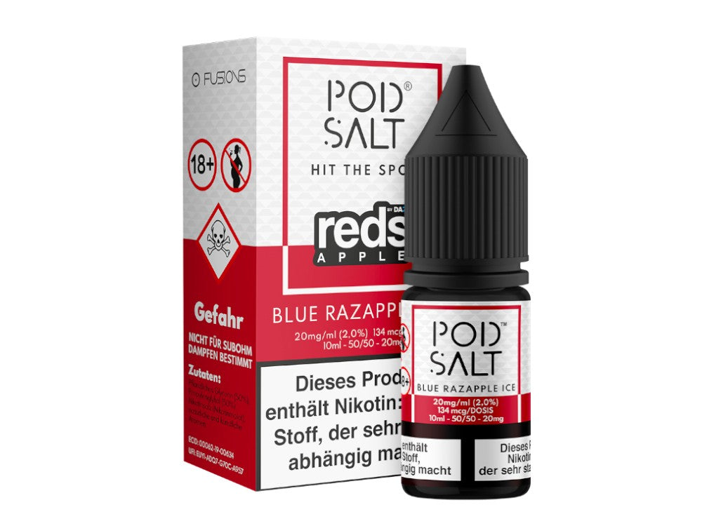 Pod Salt Fusion - Blue Razapple Ice - Nikotinsalz Liquid