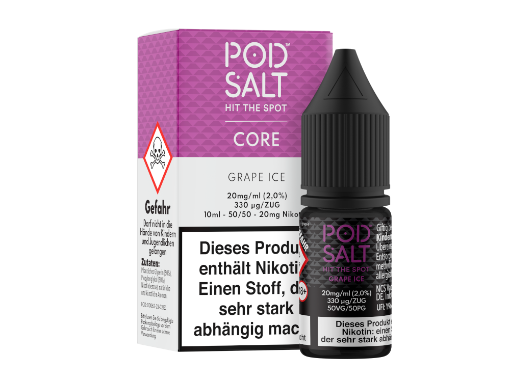 Pod Salt Core - Nikotinsalz Liquid - Grape Ice