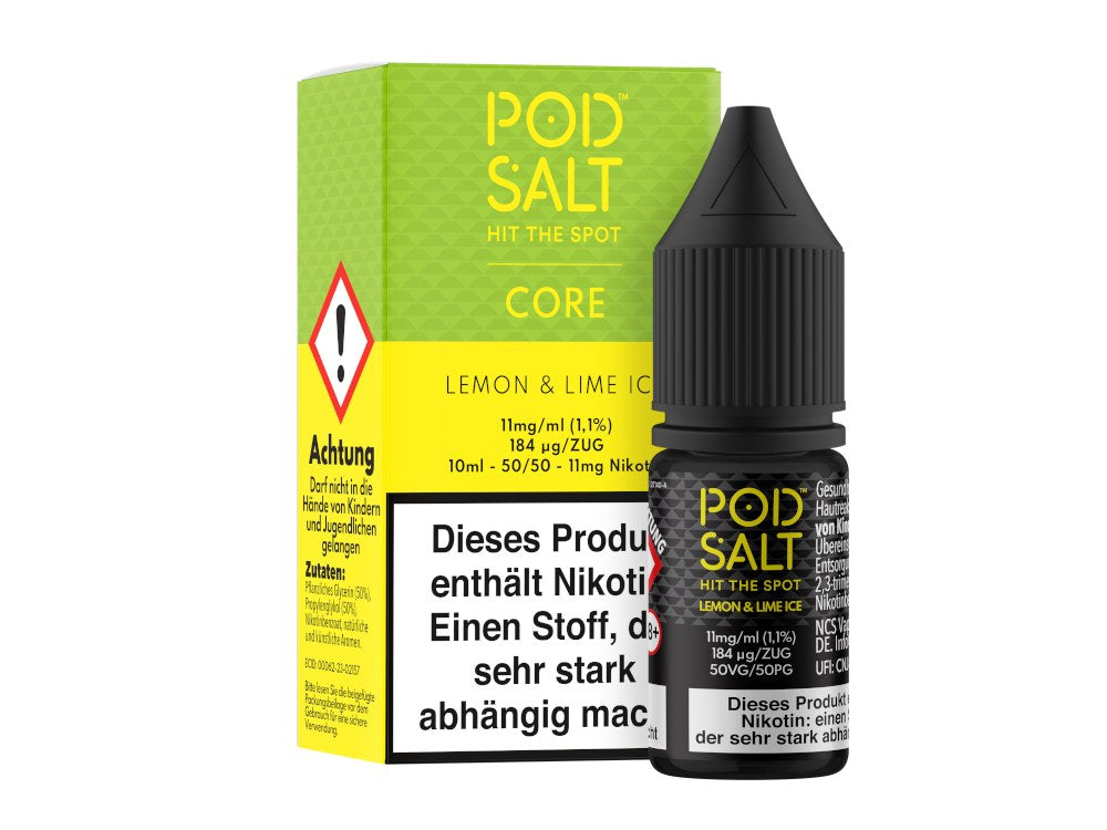 Pod Salt Core - Nikotinsalz Liquid - Lemon & Lime Ice