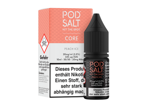 Pod Salt Core - Nikotinsalz Liquid - Peach Ice