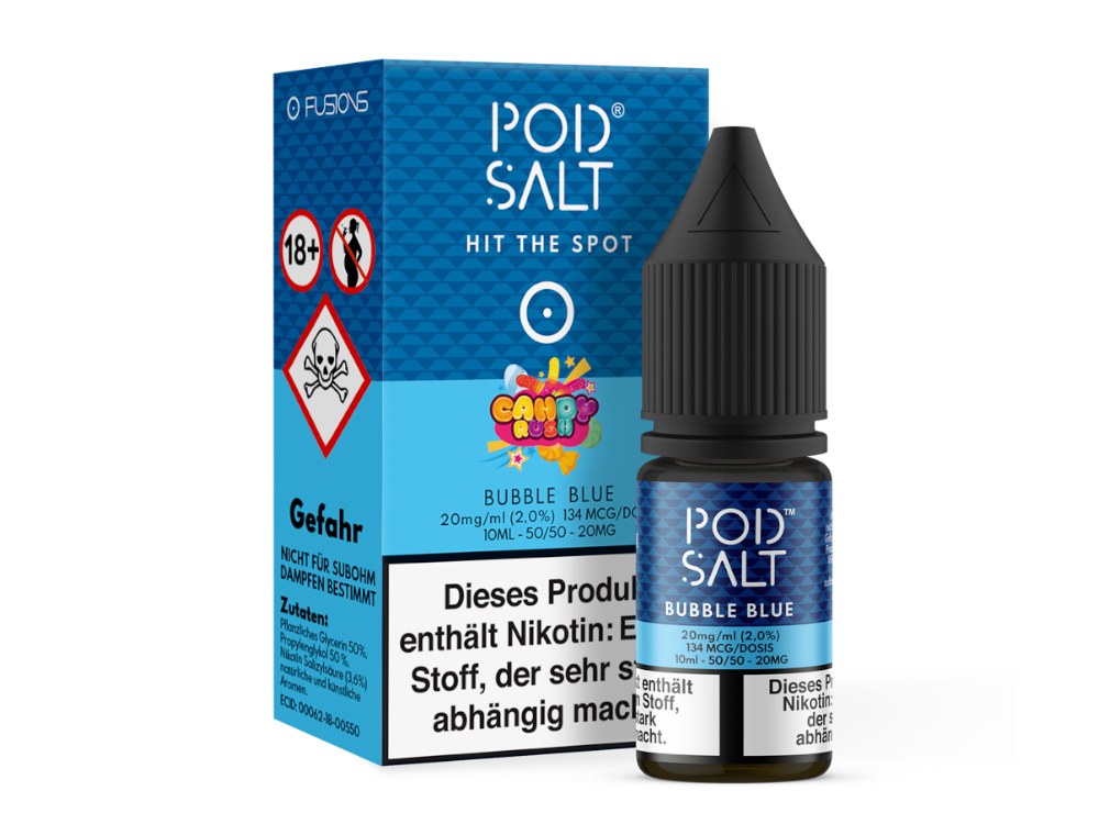 Pod Salt Fusion - Bubble Blue - Nikotinsalz Liquid
