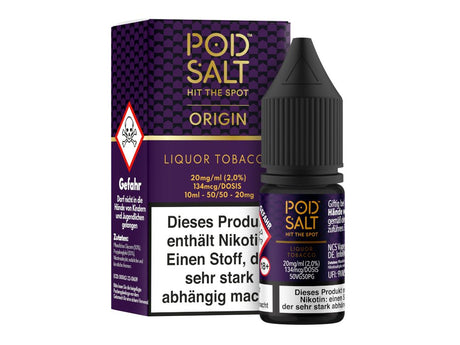 Pod Salt Origin - Liquor Tobacco - Nikotinsalz Liquid