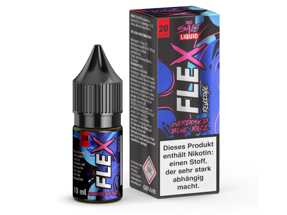 Revoltage - FLEX Nikotinsalz Liquid - Blue Razz