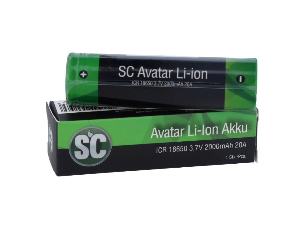 SC 18650er Akku 2000 mAh - 3,7 V