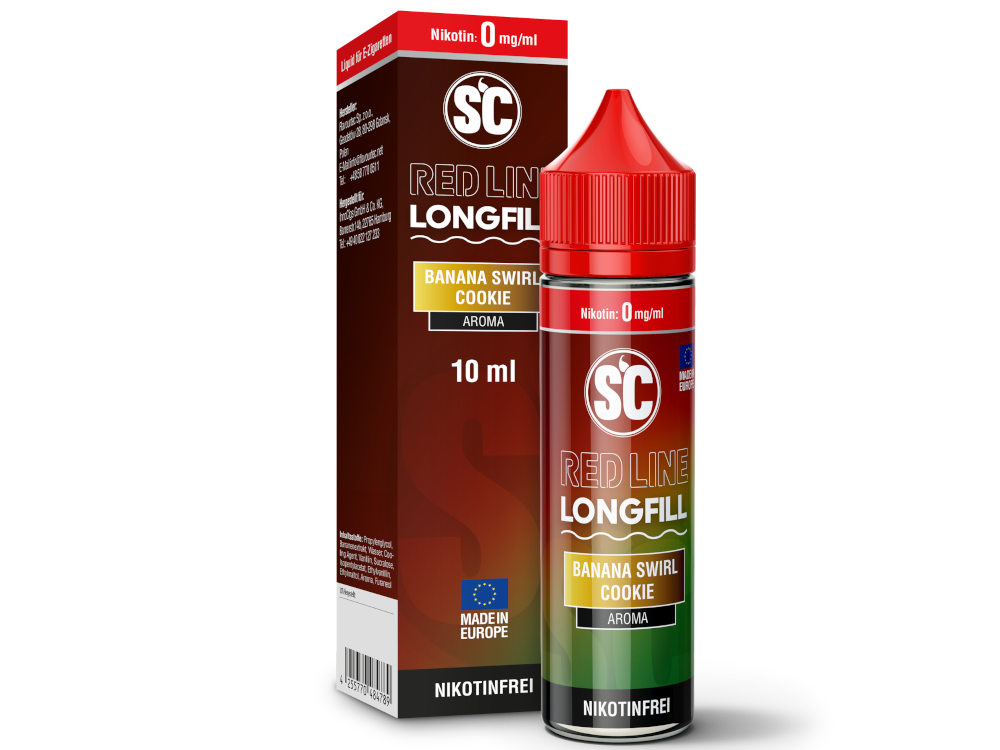 SC - Red Line Longfills 10 ml - Banana Swirl Cookie