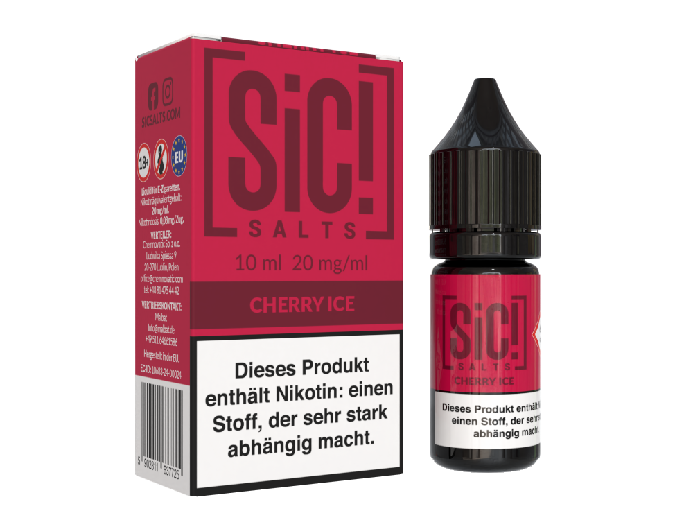 SiC! Salts - Nikotinsalz Liquid - Cherry Ice
