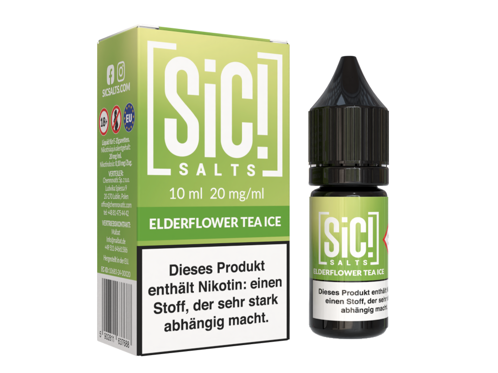 SiC! Salts - Nikotinsalz Liquid - Elderflower Tea Ice