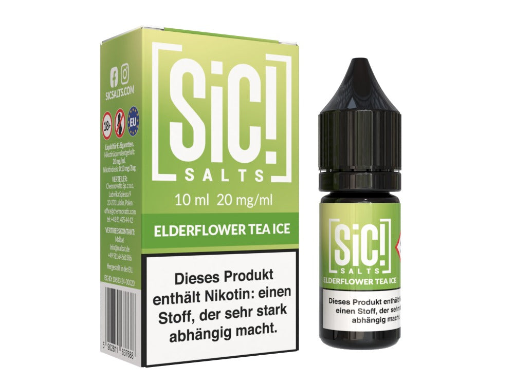 SiC! Salts - Nikotinsalz Liquid - Elderflower Tea Ice