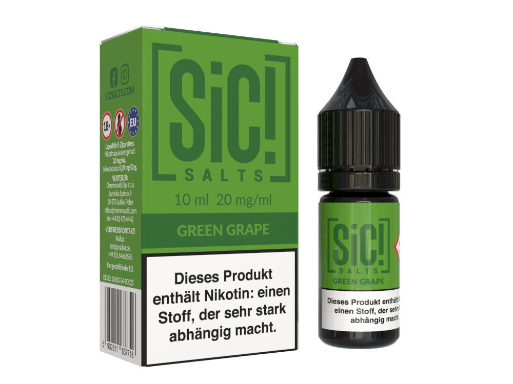 SiC! Salts - Nikotinsalz Liquid - Green Grape
