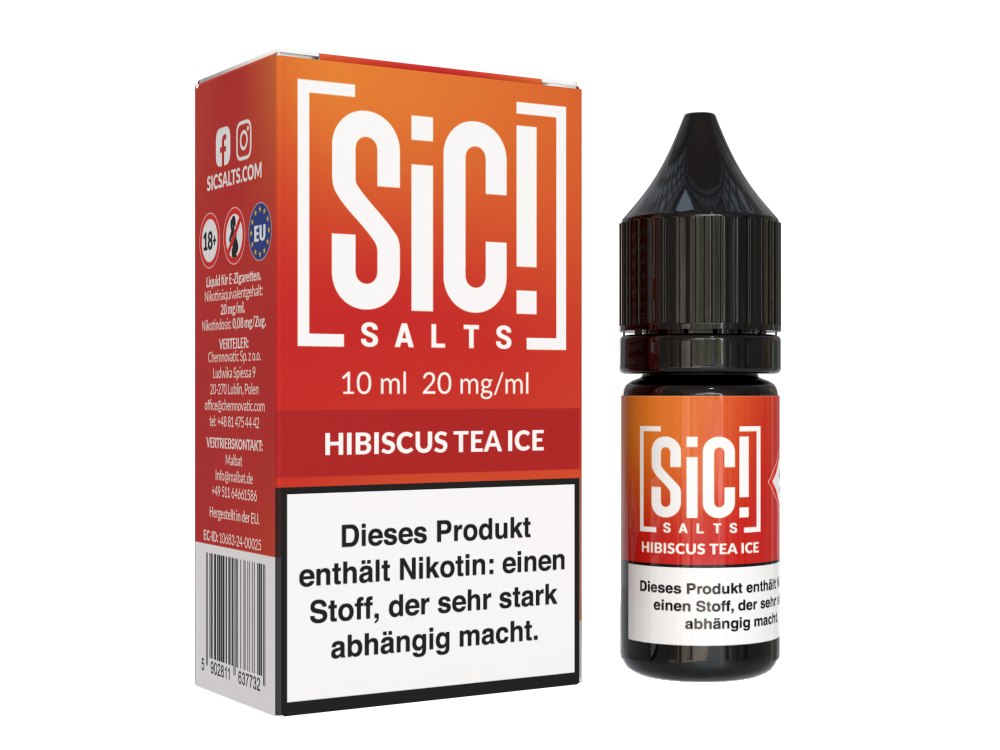 SiC! Salts - Nikotinsalz Liquid - Hibiscus Tea Ice