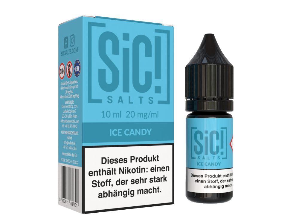 SiC! Salts - Nikotinsalz Liquid - Ice Candy