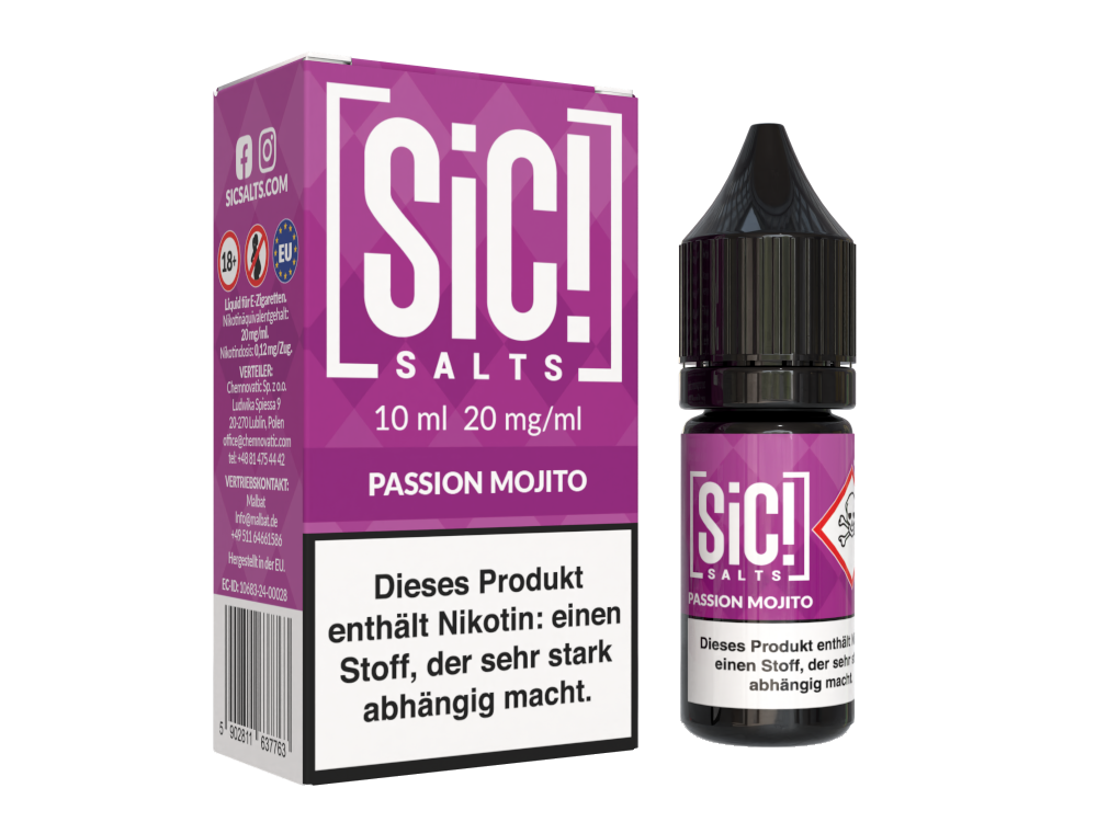 SiC! Salts - Nikotinsalz Liquid - Passion Mojito