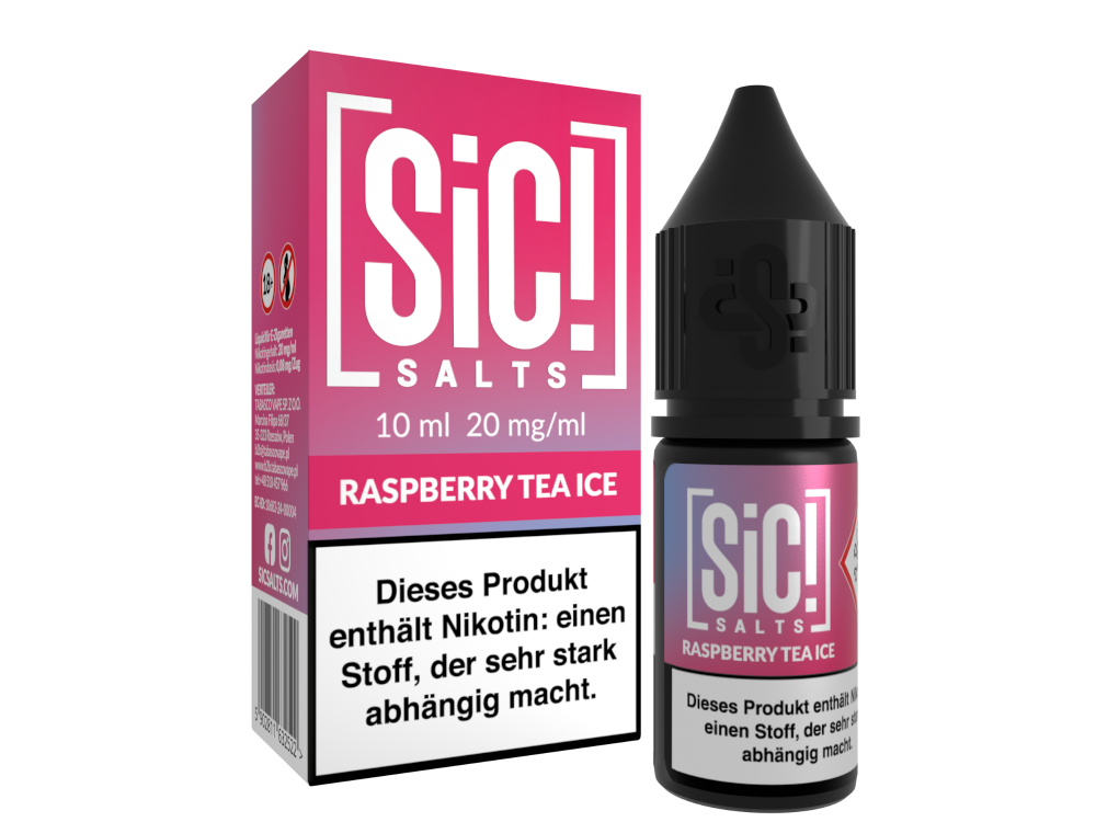 SiC! Salts - Nikotinsalz Liquid - Raspberry Tea Ice