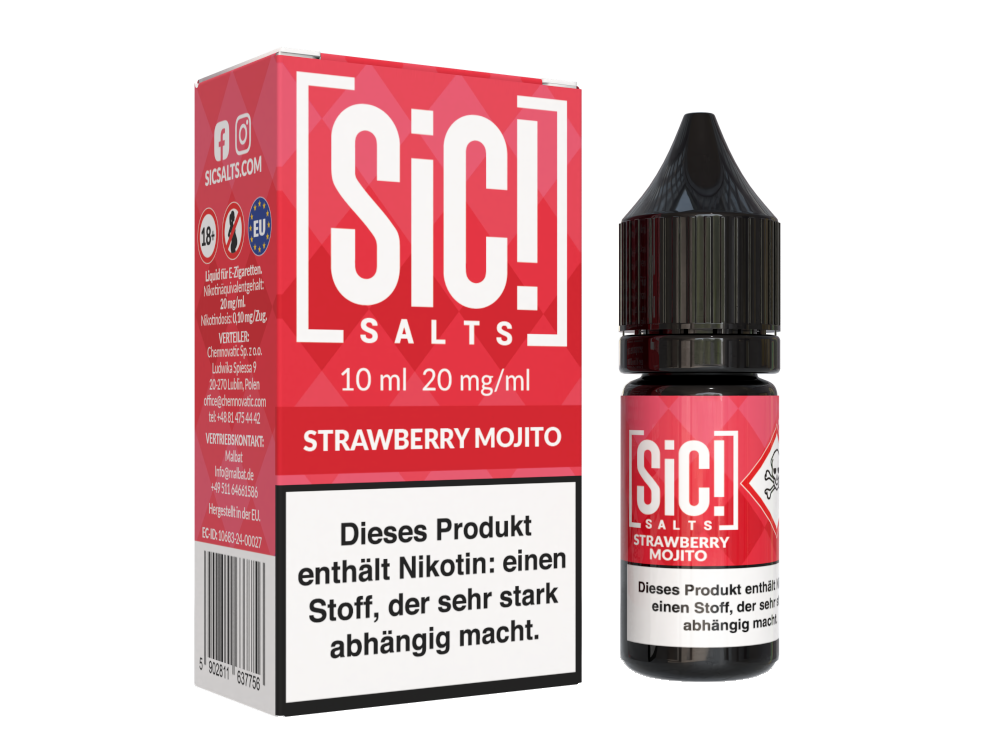 SiC! Salts - Nikotinsalz Liquid - Strawberry Mojito