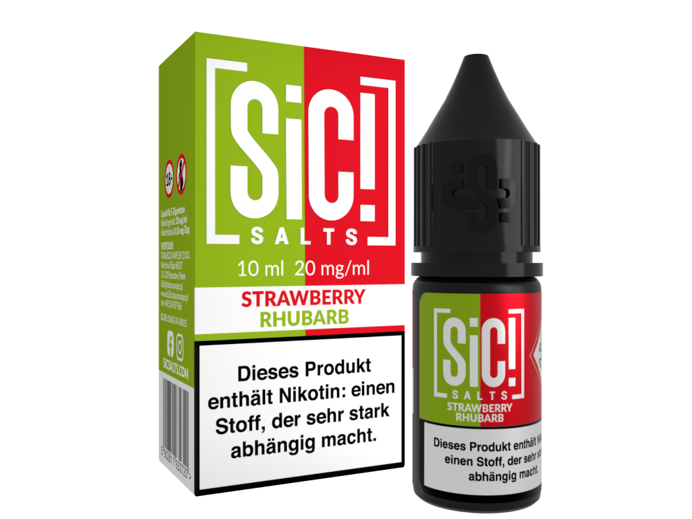 SiC! Salts - Nikotinsalz Liquid - Strawberry Rhubarb