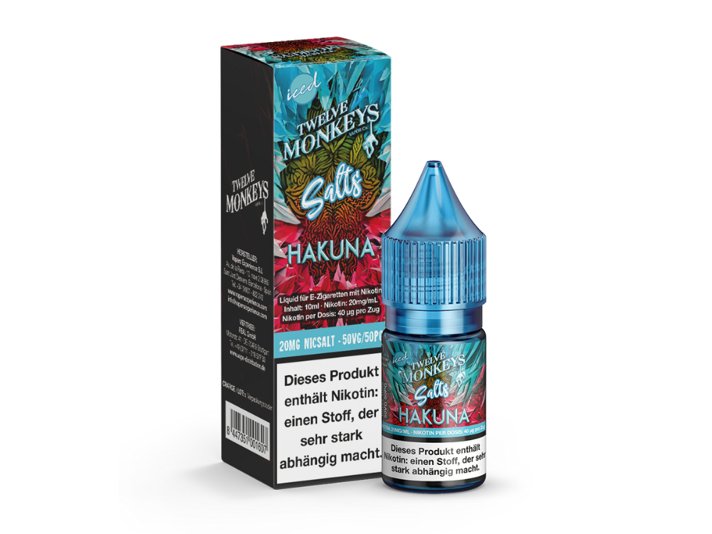 Twelve Monkeys - Iced - Nikotinsalz Liquid - Hakuna