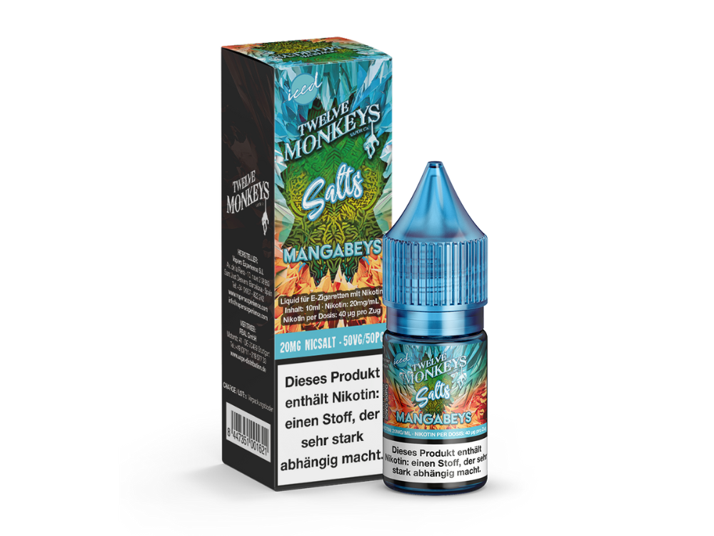 Twelve Monkeys - Iced - Nikotinsalz Liquid - Mangabeys