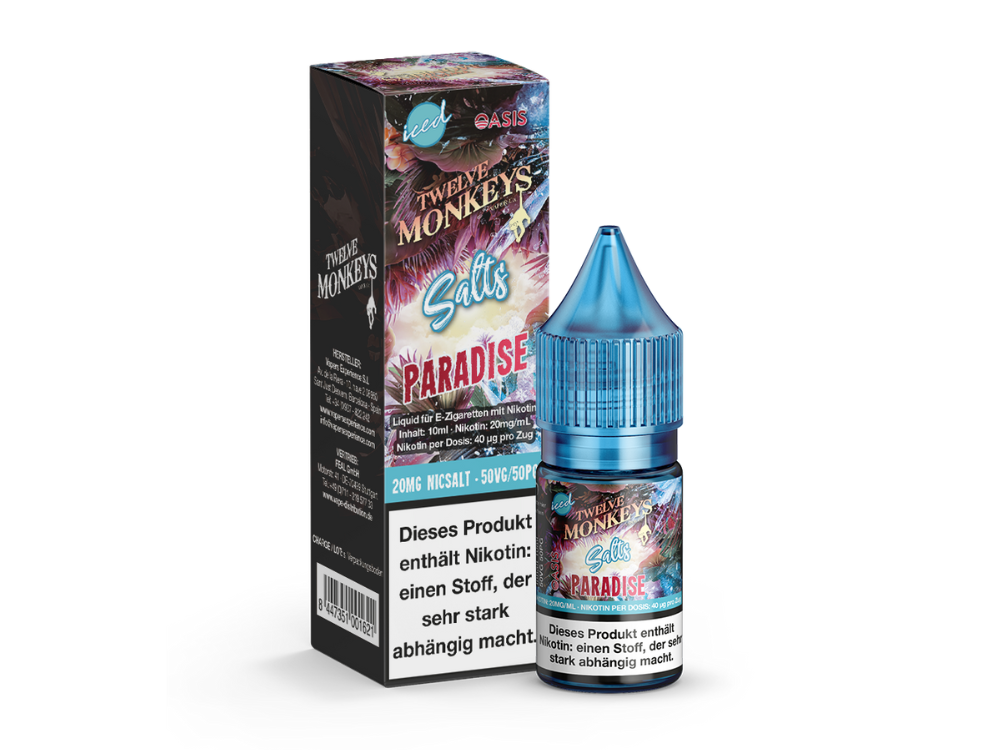 Twelve Monkeys - Iced - Nikotinsalz Liquid - Paradise