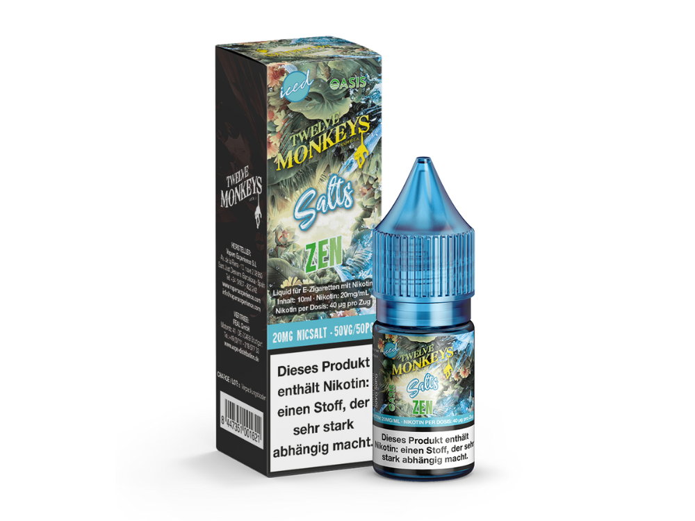 Twelve Monkeys - Iced - Nikotinsalz Liquid - Zen