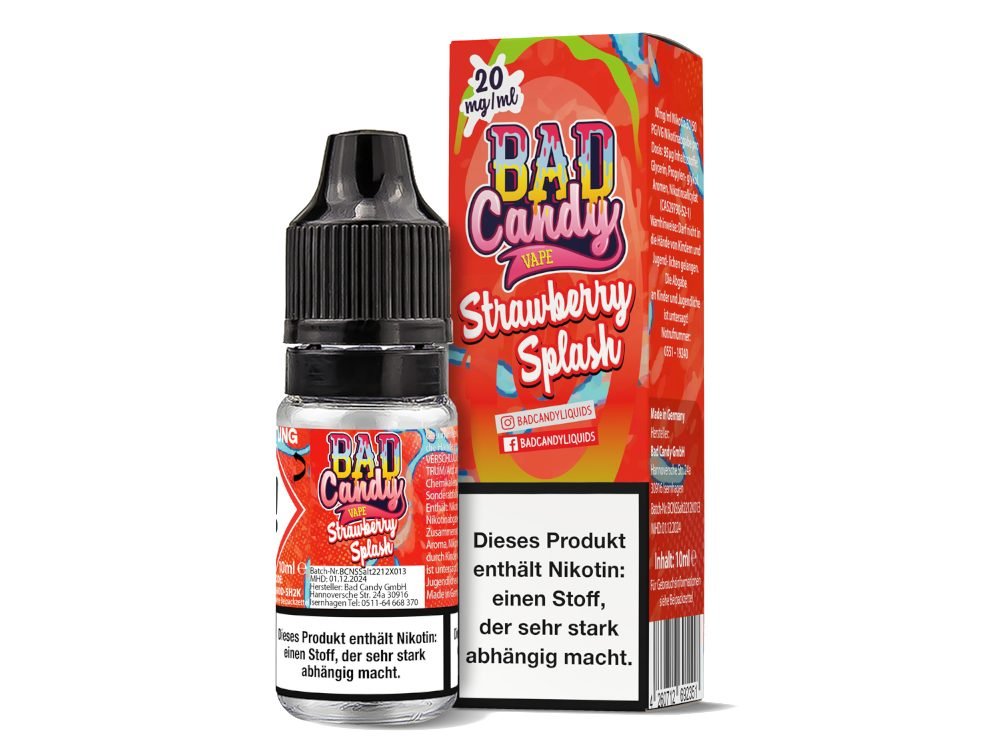 Bad Candy Liquids - Strawberry Splash - Nikotinsalz Liquid 10 mg/ml - BAD CANDY LIQUIDS