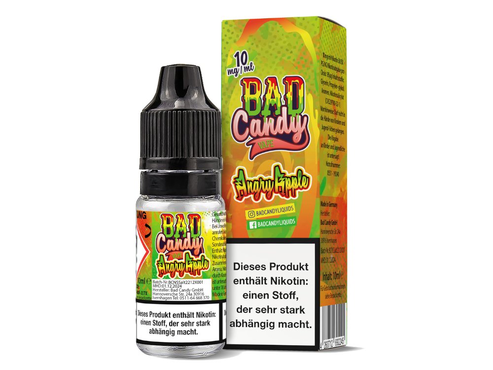 Bad Candy Liquids - Angry Apple - Nikotinsalz Liquid
