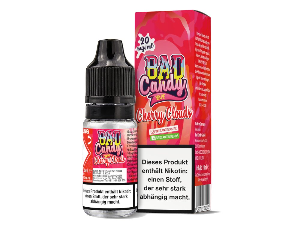 Bad Candy Liquids - Cherry Cloud - Nikotinsalz Liquid