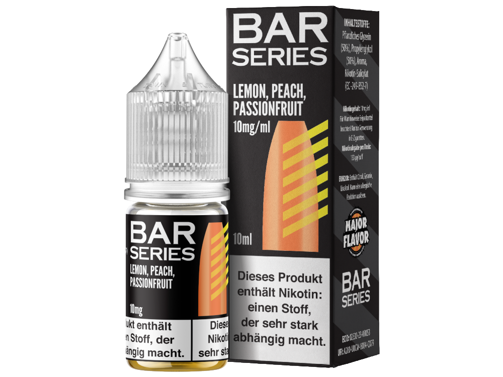 Bar Series - Nikotinsalz Liquid - Lemon Peach Passionfruit